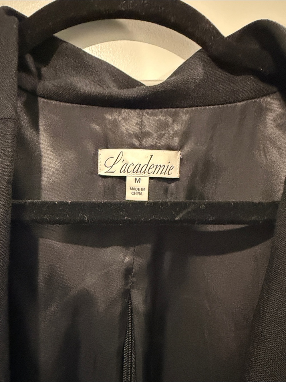 L'Academie Black Tailored Blazer with Side Cutouts - Picture 5 of 5